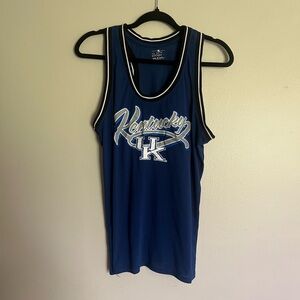Blue University of Kentucky Tank Top Jersey size large collegiate sporty